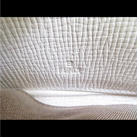 SOLD❤️ FENDI Multicolor Zucca PVC Canvas Long Zippy Wallet White Logo RARE - Picture 13 of 13